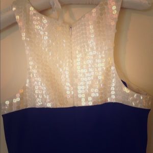 Laundry satin and sequin dress